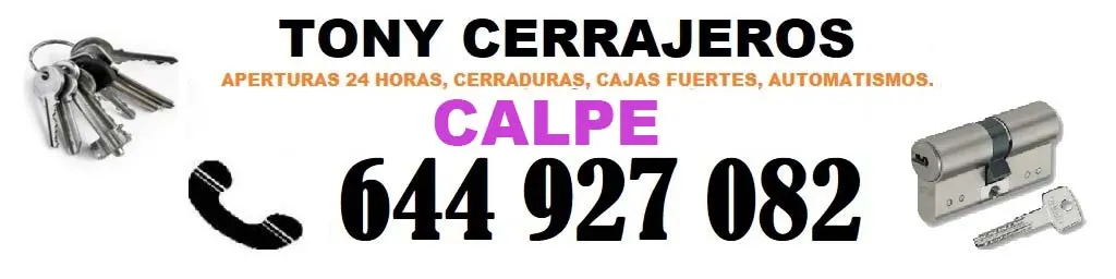 Cerrajeros Calpe Tony